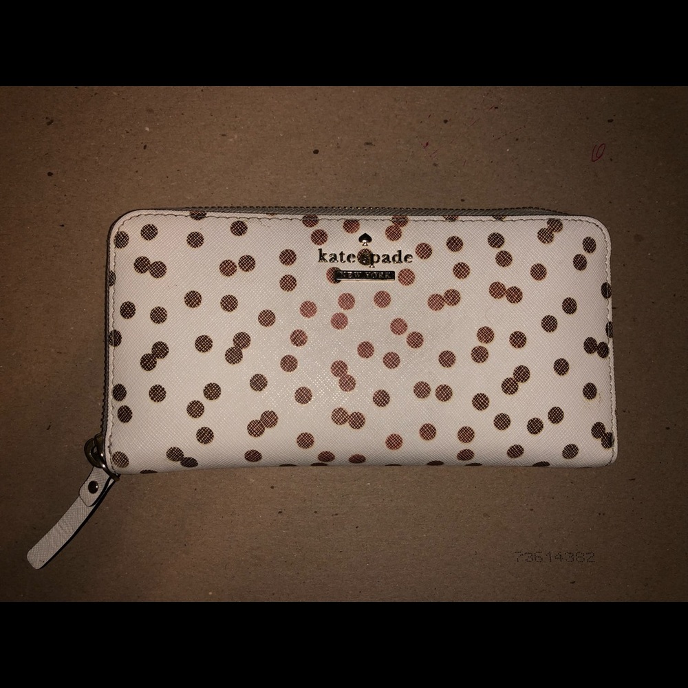 Kate Spade polka dot wallet